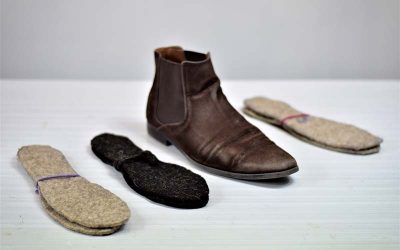 Semelles en feutre de laine